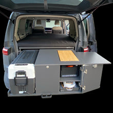 Laden Sie das Bild in den Galerie-Viewer, Küchenmodul kompakt 2er - Heckküche - VW Multivan T5 / T6 / T6.1 | Korpus Anthrazit