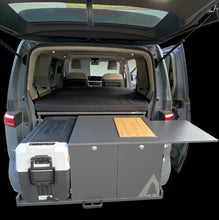 Laden Sie das Bild in den Galerie-Viewer, Küchenmodul kompakt 2er - Heckküche - VW Multivan T5 / T6 / T6.1 | Korpus Anthrazit