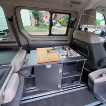 Laden Sie das Bild in den Galerie-Viewer, Heckküche MODULAR mit Spüle und optionalem Schlafsystem - VW Multivan &amp; California Beach T5 T6 T6.1